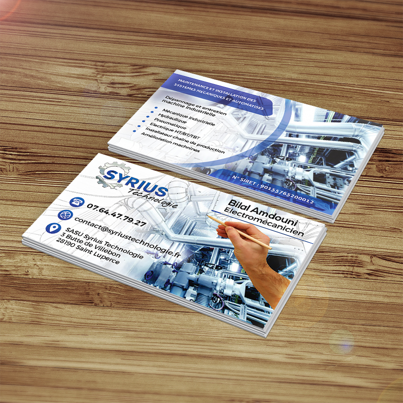 Carte visite Syrius Techonologie