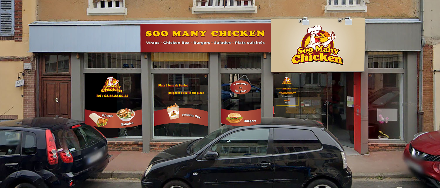 Devanture Soo Many Chicken