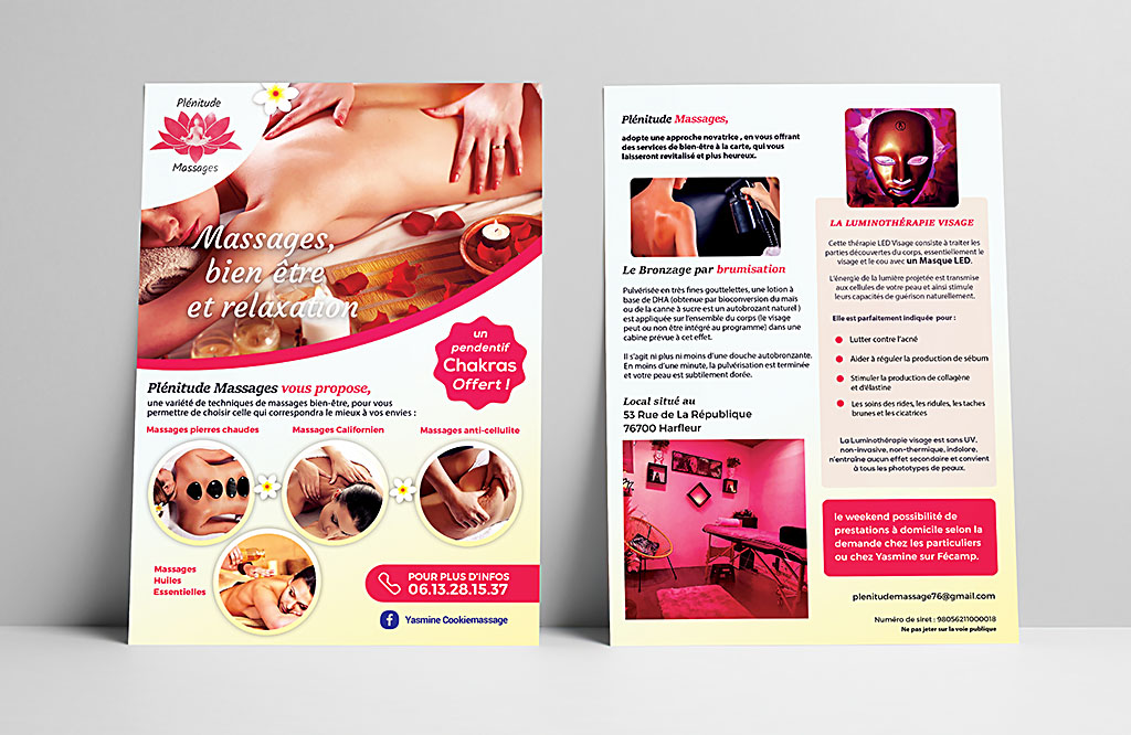 Flyer plénitude massage